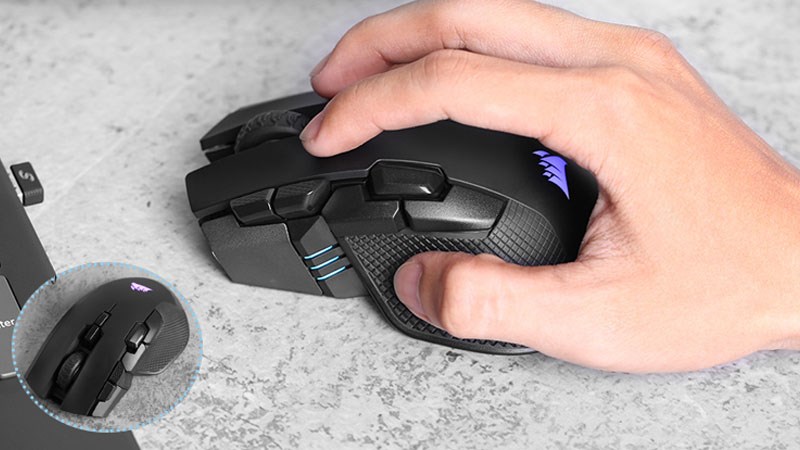 Chuột Kh&ocirc;ng D&acirc;y Bluetooth Gaming Corsair Iron Claw RGB