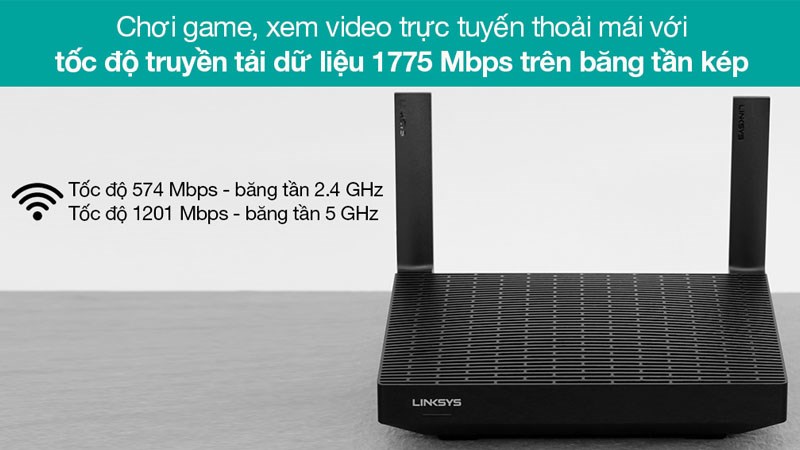 Router Wifi Chuẩn Wifi 6 Linksys Max Stream MR7350 