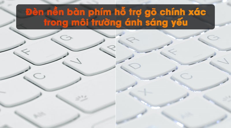 Đèn nền bàn phím nổi bật