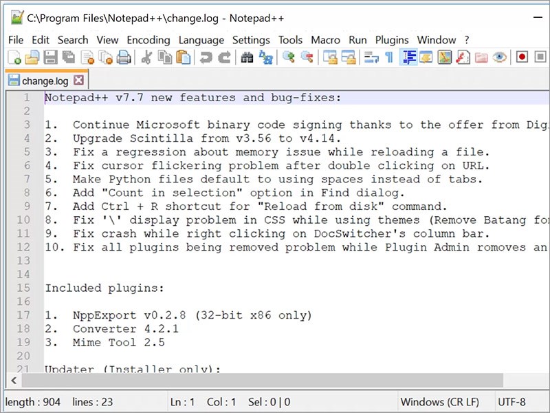 Phần mềm Notepad++