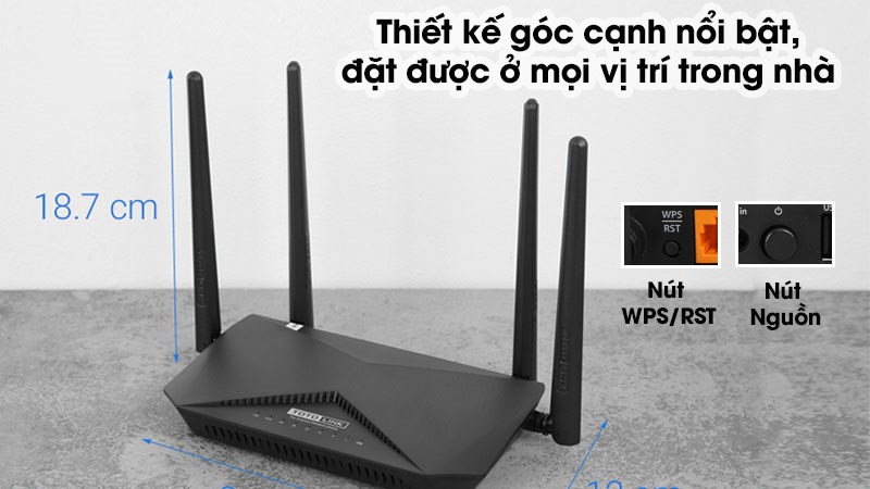 Router Wifi Chuẩn AC1200 Totolink A3002RU V2 Gigabit Router Wifi Chuẩn AC1200 Totolink A3002RU V2 Gigabit