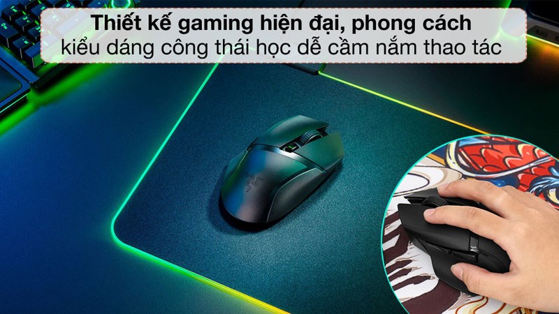 Chuột Không Dây Gaming Razer Basilisk x HyperSpeed 