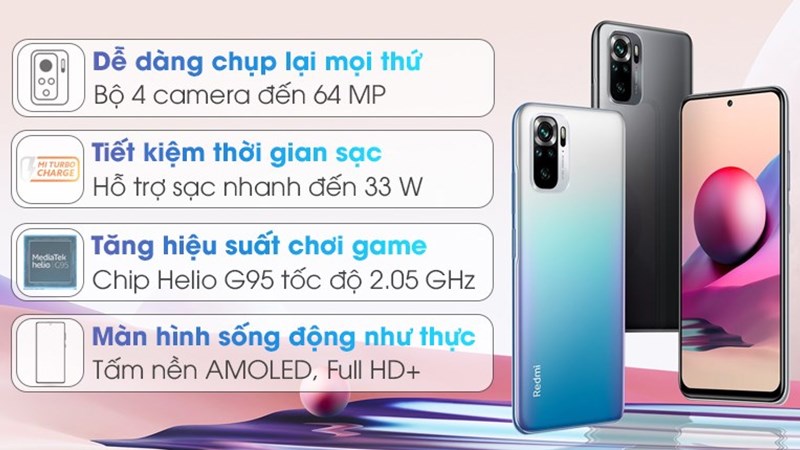 Đ&aacute;nh gi&aacute; điện thoại Xiaomi Redmi Note 10S