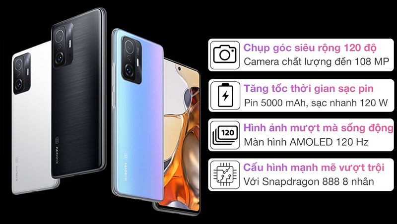 Điểm nổi bật tr&ecirc;n Xiaomi 11T Pro 5G 12GB