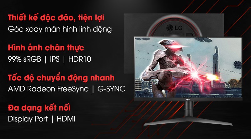 Màn hình LG LCD UltraGear Gaming 27GL650F-B.ATV 27 inch
