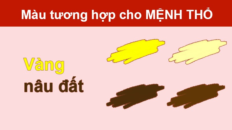 Màu vàng, nâu đất