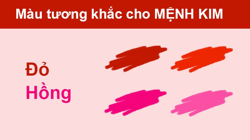 Màu đỏ, hồng