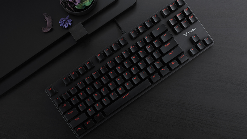 Bàn Phím Cơ Có Dây Gaming Rapoo V500alloy Đen 