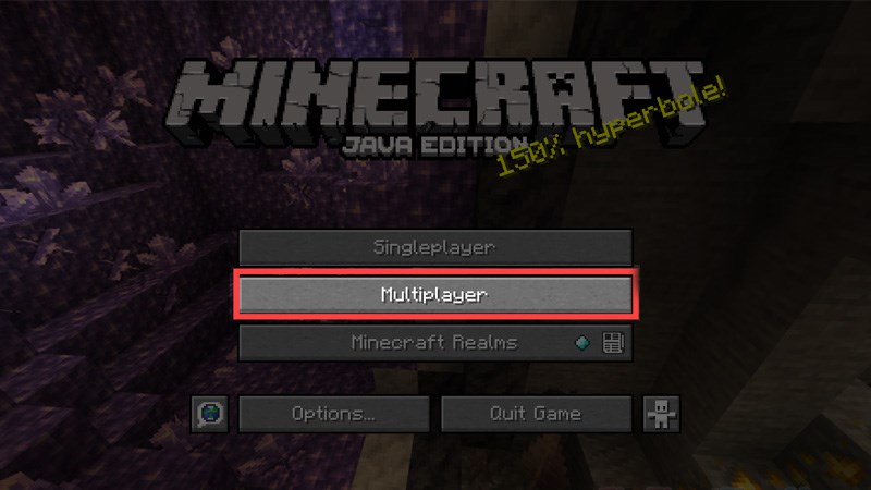 Vào server Minecraft bước 2