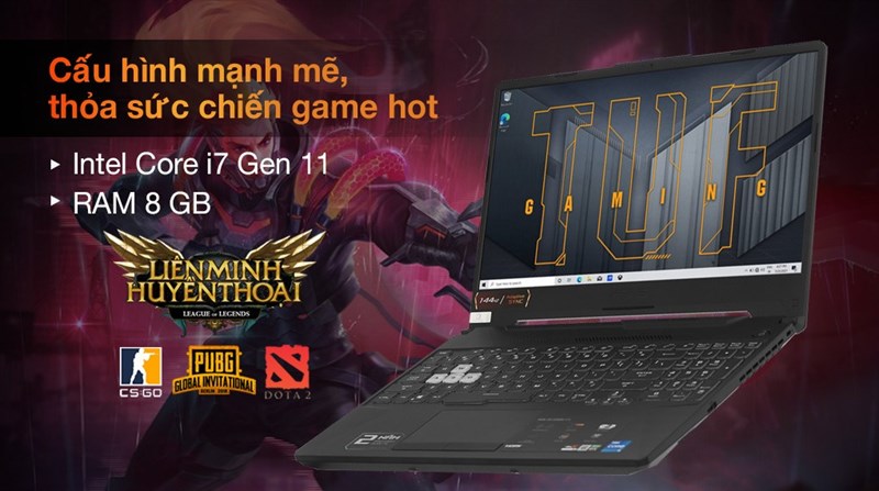 Asus TUF Gaming FX506HC i7 11800H.