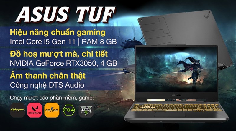 Laptop Asus TUF Gaming FX506HCB