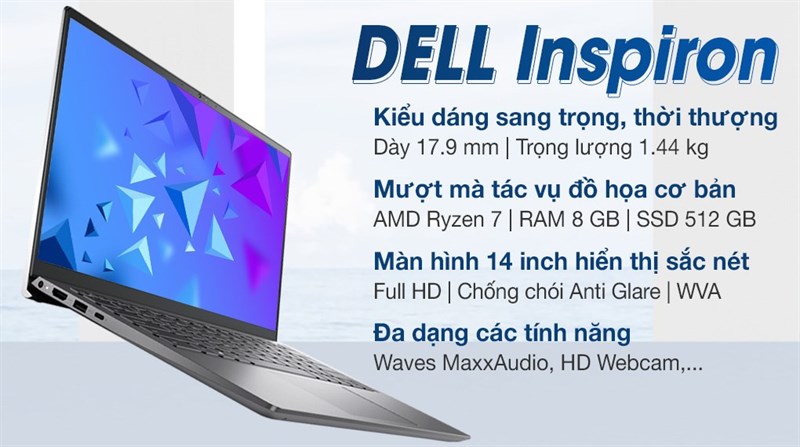 Laptop Dell Inspiron 14 5415 R7 5700U (TX4H61)