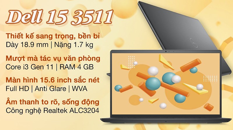 Dell Inspiron 15 3511 i3 1115G4 (P112F001ABL) Dell Inspiron 15 3511 i3 1115G4 (P112F001ABL)