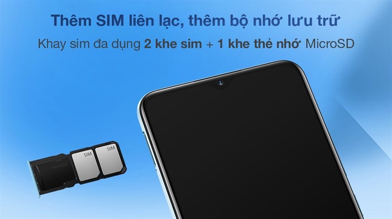 Hỗ trợ thẻ nhớ MicroSD l&ecirc;n đến 256 GB