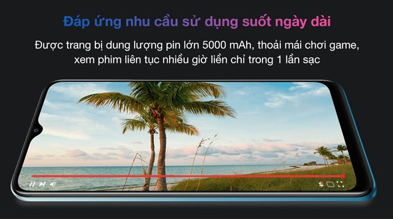 Viên pin lớn, thoải mái xài liên tục trong nhiều giờ Viên pin lớn, thoải mái xài liên tục trong nhiều giờ