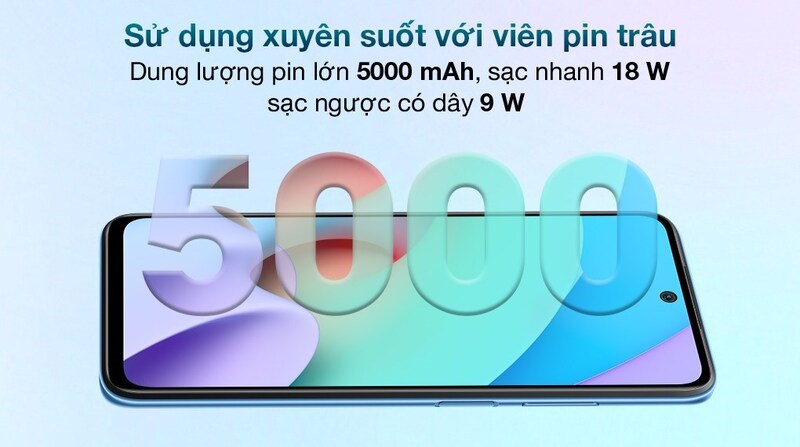 Dung lượng pin 5000mAh c&oacute; thời lượng sử dụng d&agrave;i l&acirc;u