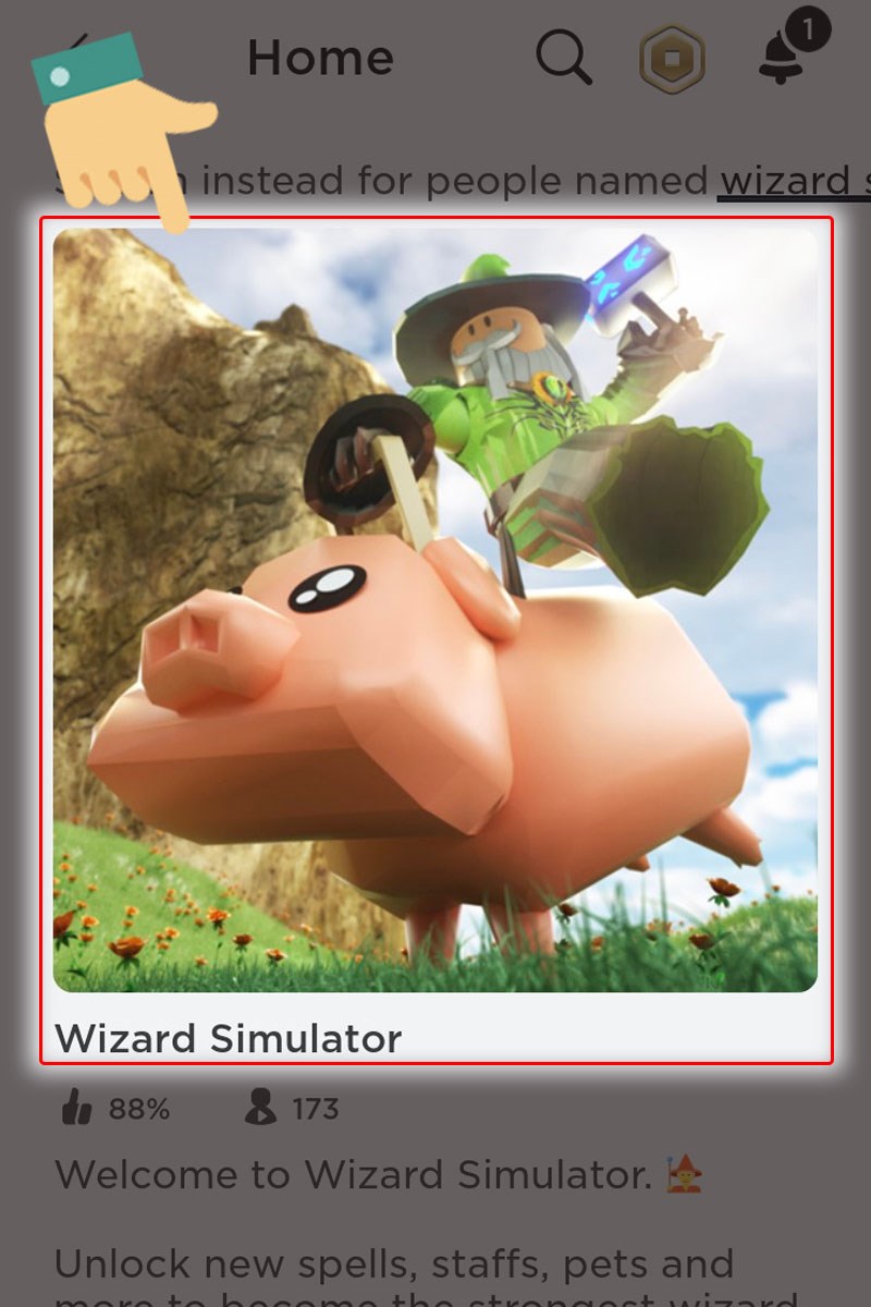 Vào Roblox tìm và chọn Vehicle Simulator