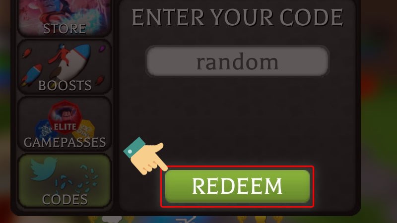 Nhấn Redeem để xác nhận nhận phần thưởng từ code