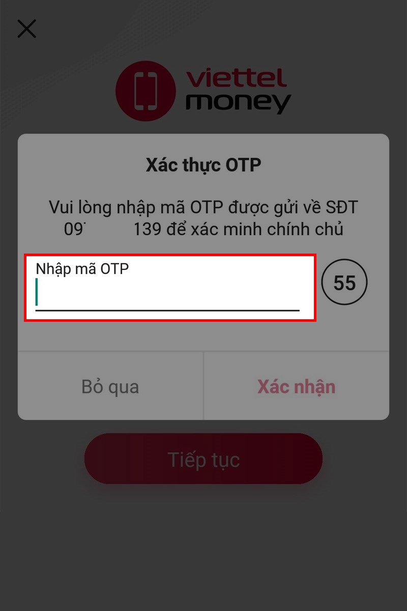 C&agrave;i đặt ứng dụng Viettel Money bước 4
