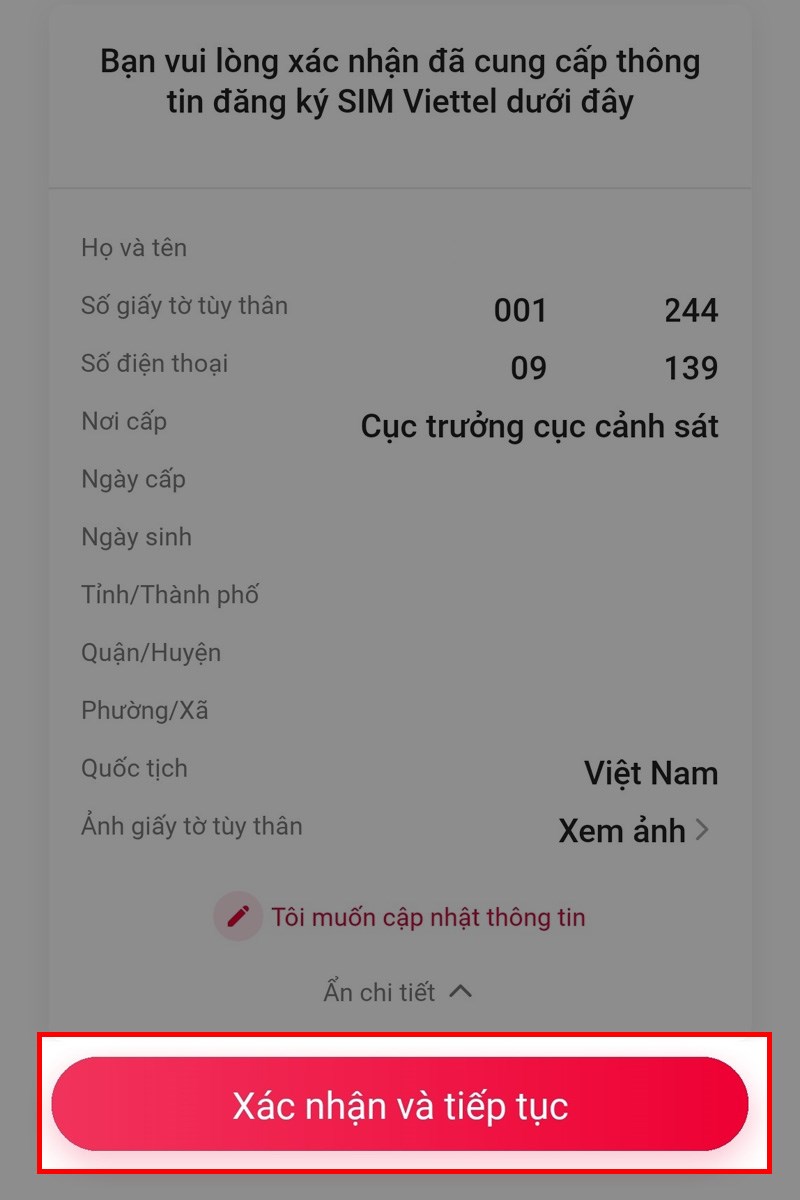 C&agrave;i đặt ứng dụng Viettel Money bước 7