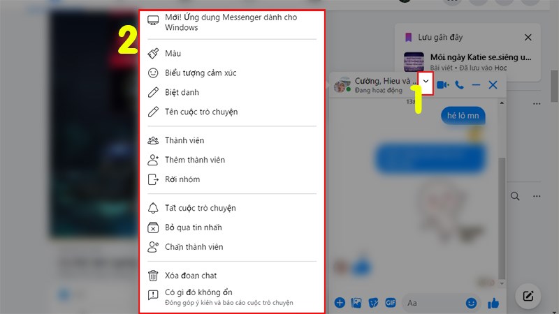 Cách quản lý nhóm do Facebook Messenger tạo