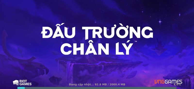 Truy cập vào trò chơi, chờ cập nhật và chiến ĐTCL Mobile thôi!