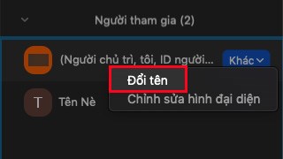 Chọn Đổi tên