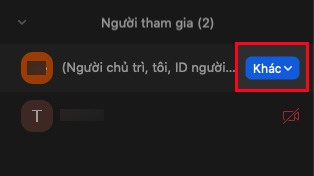 Chọn Khác ở bên phải tên của bạn
