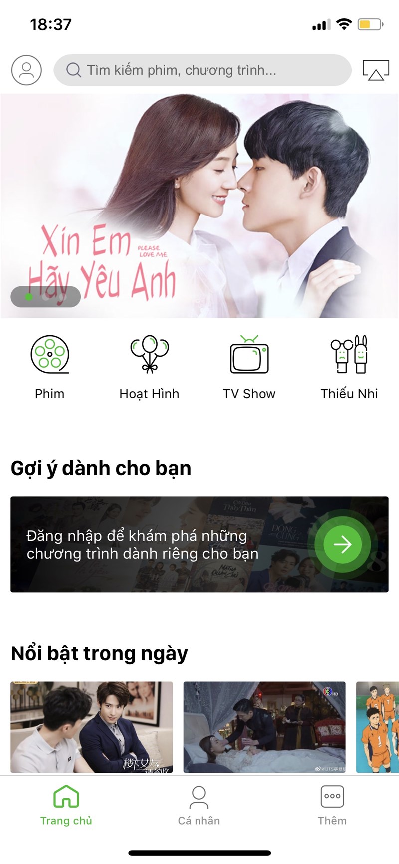 Nếu chưa có sẵn, bạn có thể tải ứng dụng Zing TV cho Android (Hoặc tải ứng dụng Zing TV cho iOS) và mở ứng dụng lên