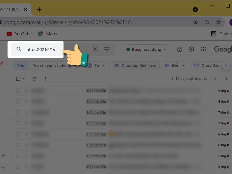 Xóa hàng loạt email trong gmail