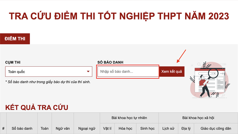 Tra cứu bằng website b&aacute;o Tiền Phong