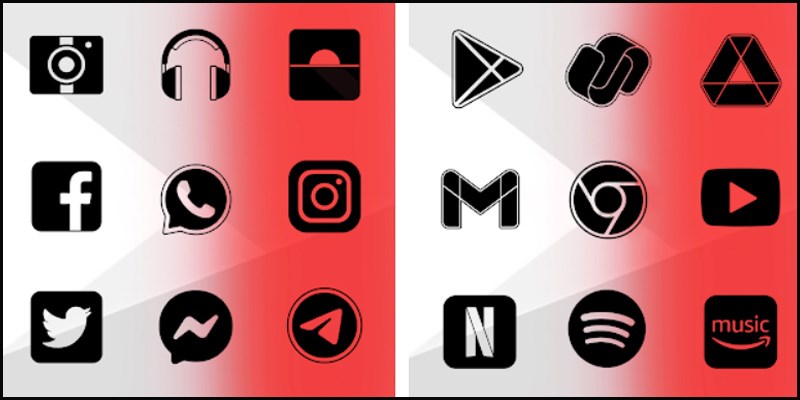 Oxigen Transparent Dark - Icon Pack