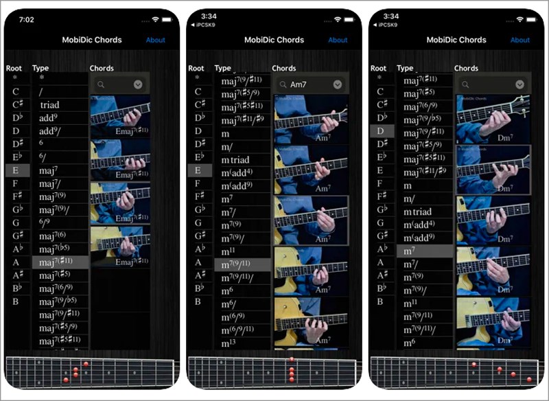 Ứng dụng MobiDic - Guitar Chords