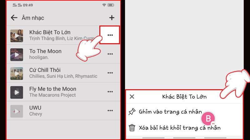 Ghim bài hát vào trang cá nhân