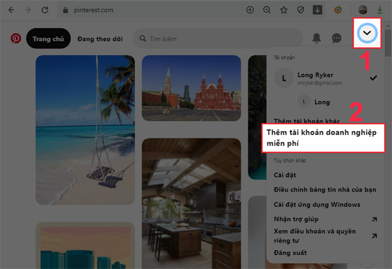 Cách chuyển tài khoản cá nhân sang tài khoản doanh nghiệp trên Pinterest Cách chuyển tài khoản cá nhân sang tài khoản doanh nghiệp trên Pinterest