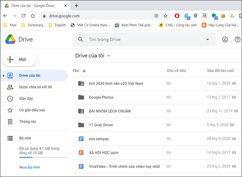 Đăng nhập Google Drive