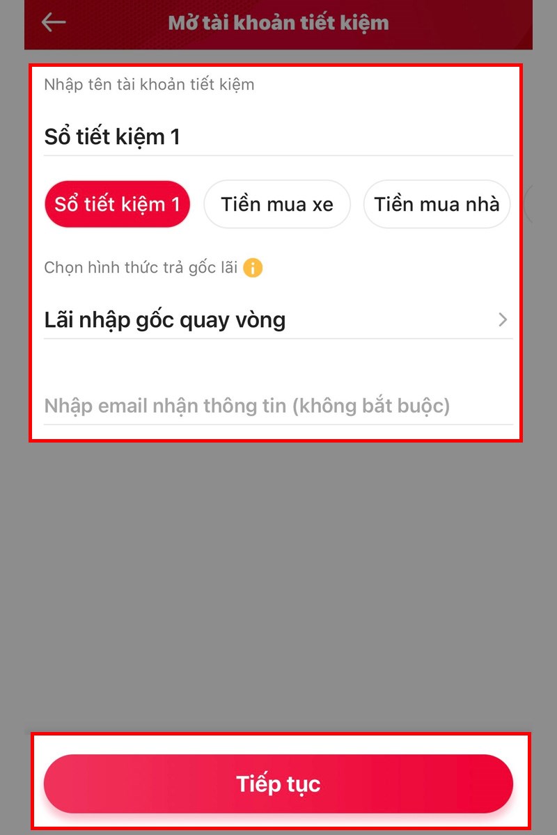 Gửi tiết kiệm với Viettel Money bước 4