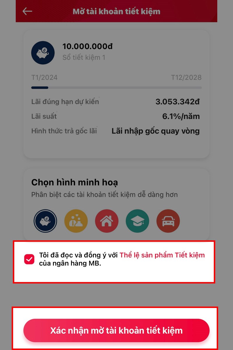 Gửi tiết kiệm với Viettel Money bước 5