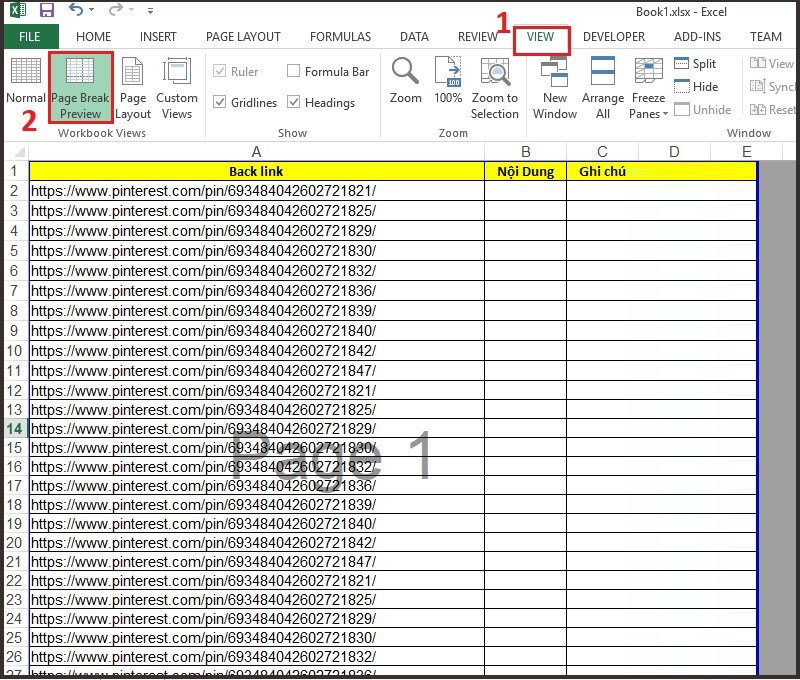 Xem kết quả trang in đã ngắt