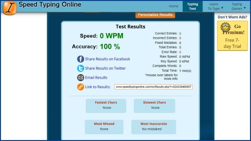 Speed Typing Online