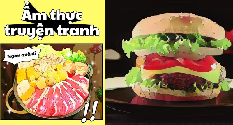 Hướng dẫn chỉnh ảnh đồ ăn kiểu truyện tranh Anime với Foodie