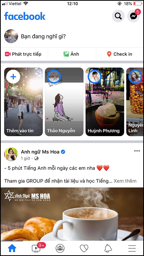 L&uacute;c n&agrave;y bạn c&oacute; thể mở ứng dụng Facebook