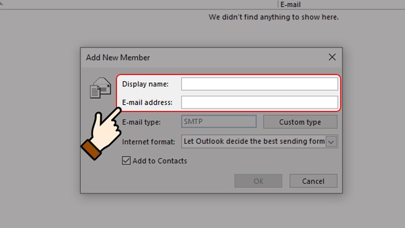 Điền c&aacute;c th&ocirc;ng tin > Nhấn chọn OK