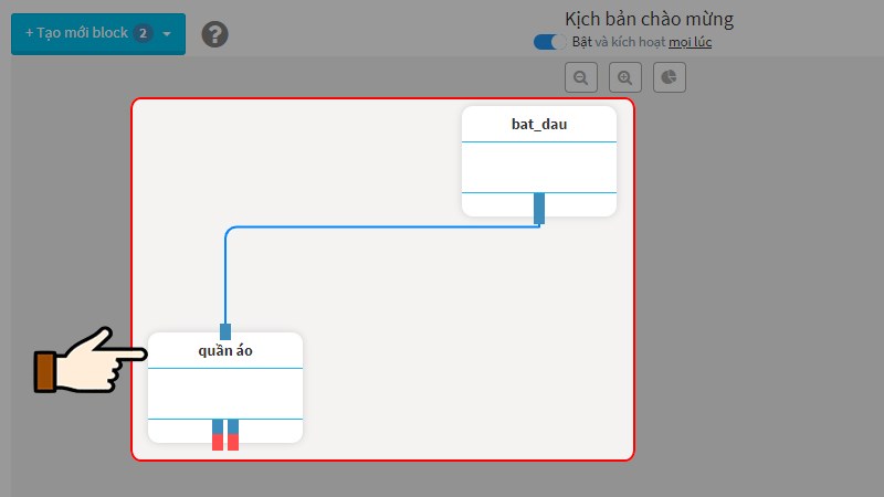 Nối các khung tin nhắn tự động theo trình tự 