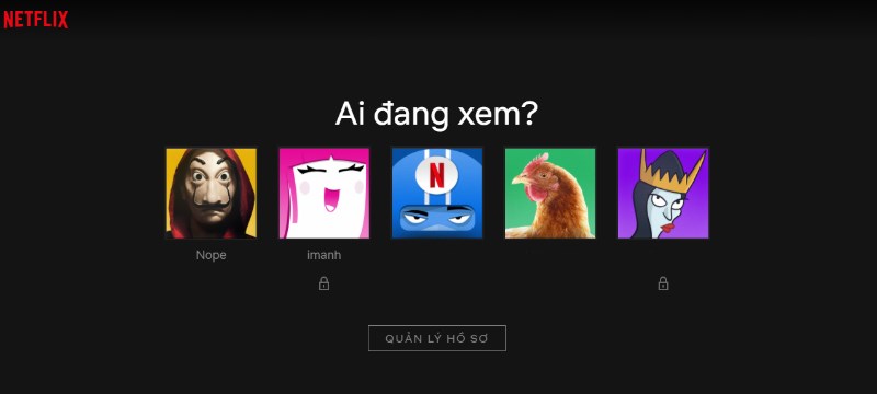 Truy cập vào trang chủ của Netflix
