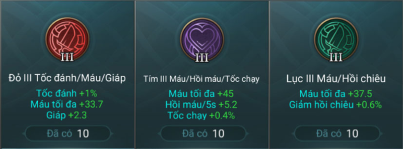 Ngọc bổ trợ cho Xeniel