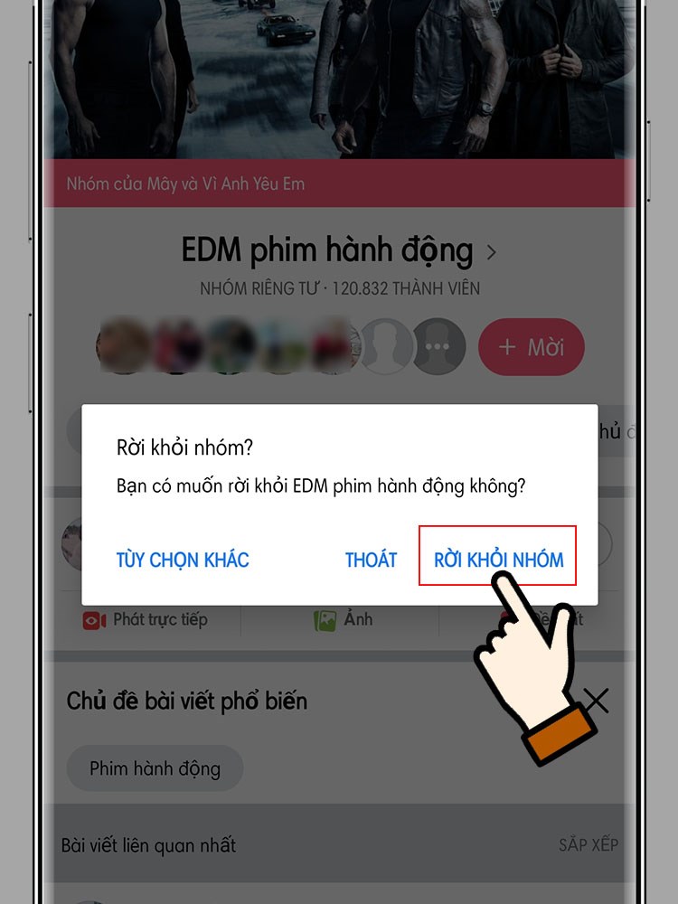 X&aacute;c nhận Rời khỏi nh&oacute;m