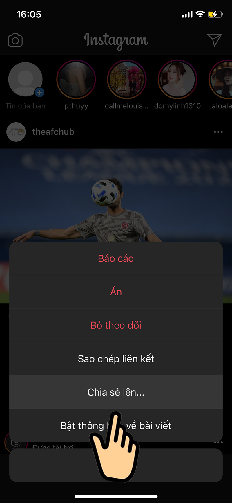 Chọn Chia sẻ lên...