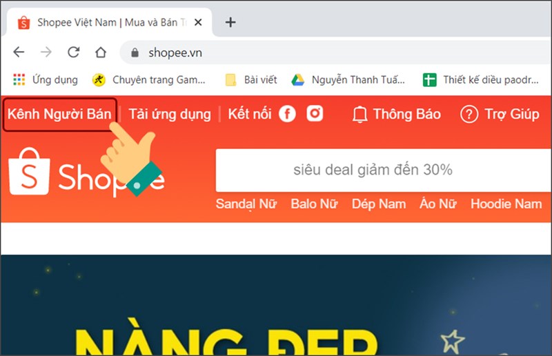 V&agrave;o k&ecirc;nh người b&aacute;n