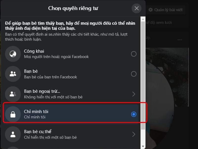 Muốn thay đổi ảnh đại diện nhưng không muốn ai biết? Đừng lo vì bạn có thể dễ dàng thực hiện điều đó mà không cần lo lắng bởi ảnh của bạn chỉ được chia sẻ với những người bạn trực tiếp. Không ai có thể đoán được bạn đã thay đổi ảnh đại diện.